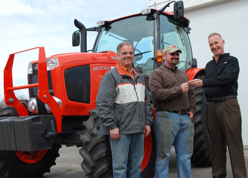 Young Farmer Receives Kubota as Prize New Hampshire Farm Bureau